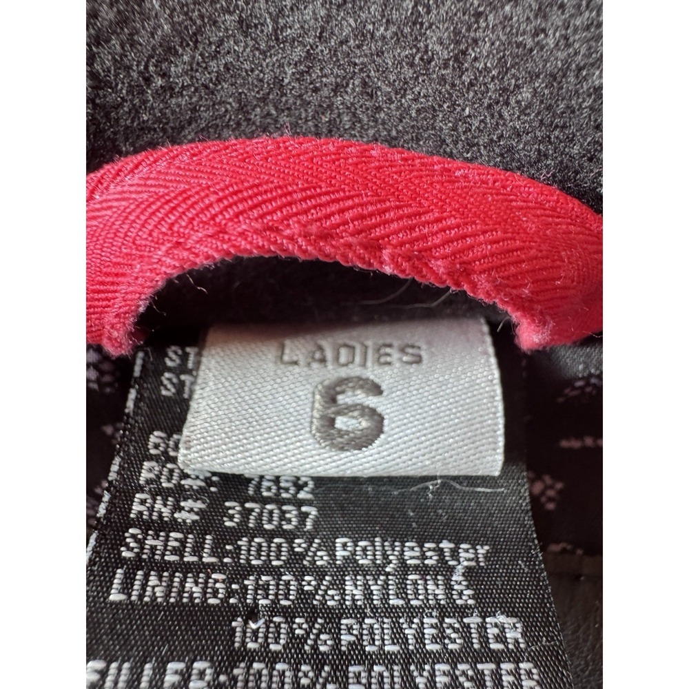 Vintage Obermeyer‎ Hot Pink Woman's Size 6 Ski Jacket Faux Leather Accents Retro - Picture 12 of 16